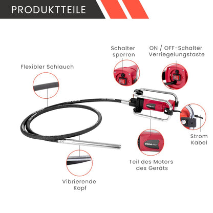 STREND PRO Betonrüttler elektrisch 2300 W – 4m Welle