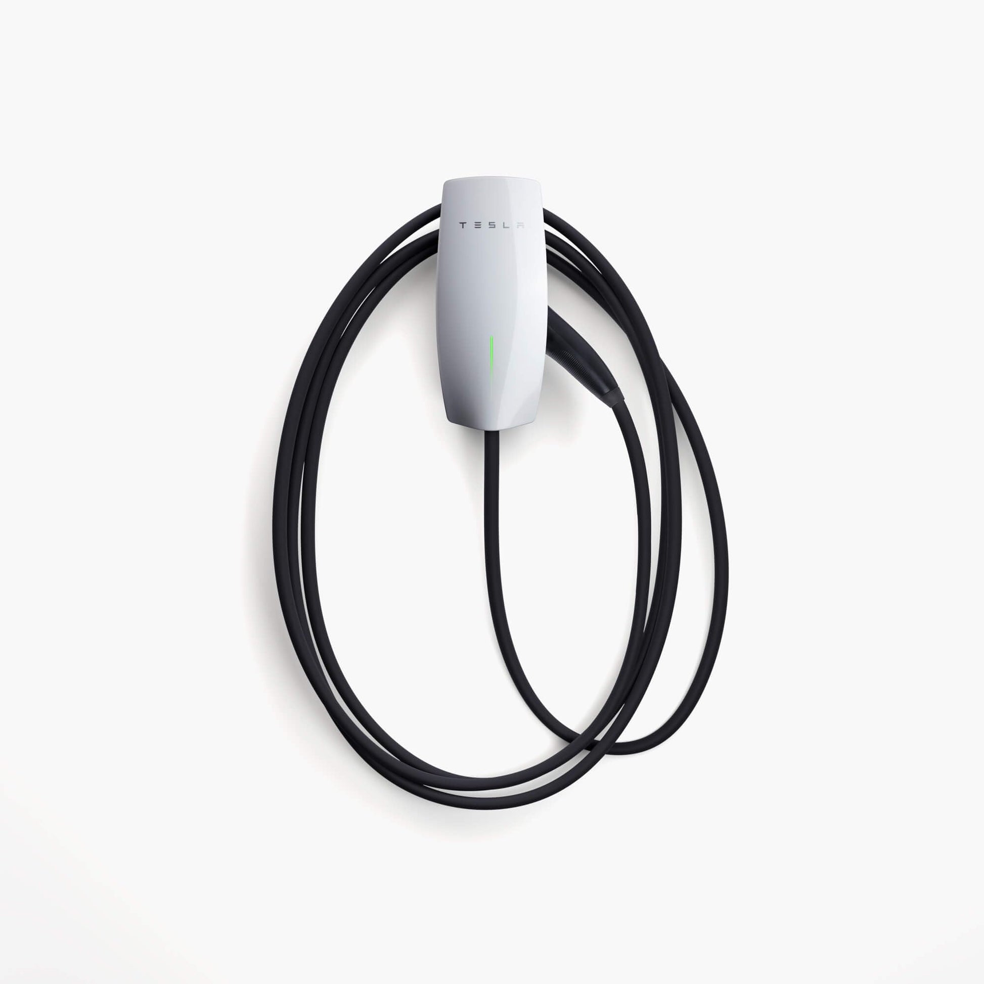 Tesla Wall Connector Universal-Ladegerät Typ 2, 22 kW, 7,3 m Kabel, wandmontierte Ladestation