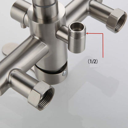 Culinaro Wandarmatur Küchenarmatur 360° Auslauf - Gebürstetes Nickel