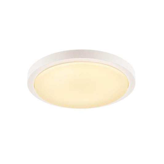SLV Ainos Anbauleuchte 229971. Weiße Leuchte mit integriertem Sensor. Schaltet sich bei Bewegung ein, ideal für Flurbeleuchtung.