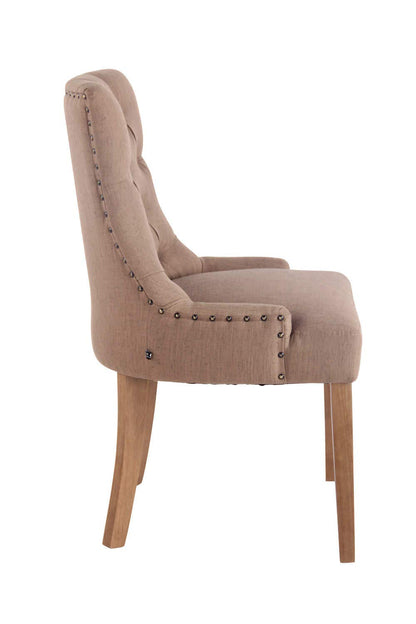 CLP Esszimmerstuhl Aberdeen Stoff Taupe – antik-hell