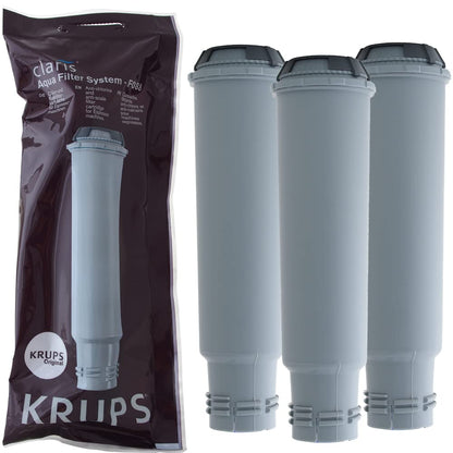 KRUPS Claris Filterpatrone F088 für Espressoautomaten, 3 Stück, mit Schraubanschluss