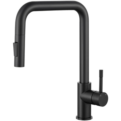 CECIPA Ausziehbare Küchenarmatur mit Brause - Schwarz