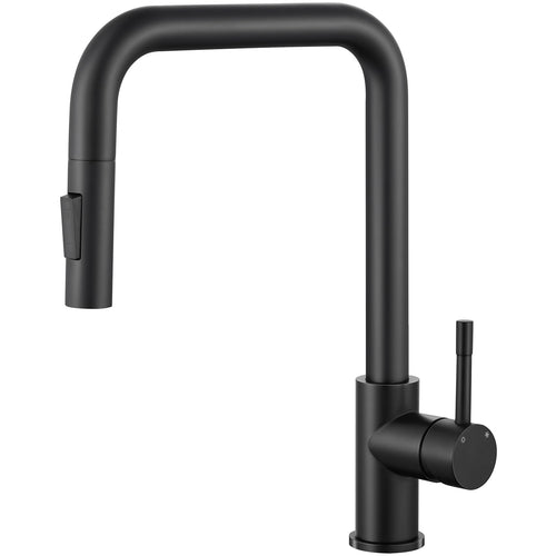 CECIPA Ausziehbare Küchenarmatur mit Brause - Schwarz