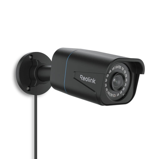 Reolink RLC-810A 4K PoE Überwachungskamera Aussen - Schwarz. Zylindrische Kamera zur 4K-Videoüberwachung im Außenbereich via PoE.