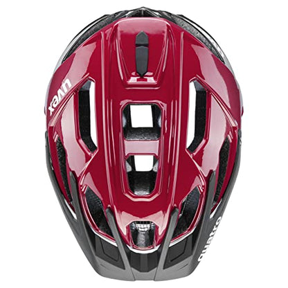 uvex Quatro MTB Helm - Ruby red-Black - 52-57 cm