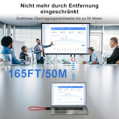 Anytrox Wireless HDMI Transmitter Receiver – 50M Funkübertragung