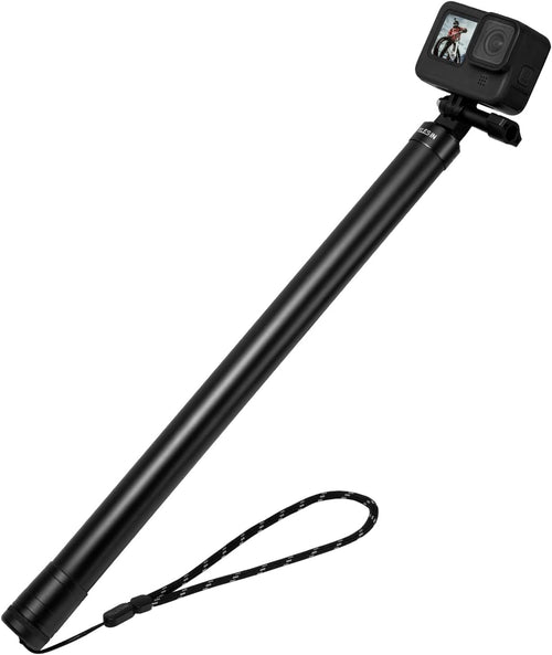 TELESIN 3M Kohlefaser Selfie Stick – Extra Lang Unsichtbar