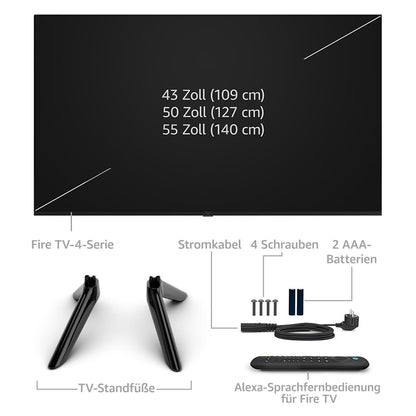 Amazon Fire TV 4-Serie 4K UHD Smart TV – 55 Zoll
