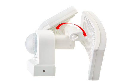 HUBER LED Strahler Bewegungsmelder 2x20W 360° - weiss