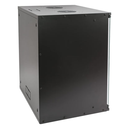 HMF 65712-02 Netzwerkschrank 19 Zoll - 12 HE 400mm Tiefe Schwarz