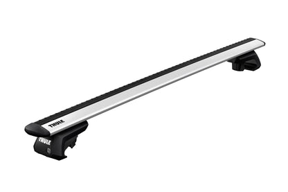 Thule Evo Dachträger Set – Raised Rail Fussatz Schwarz & WingBar 135cm Silber
