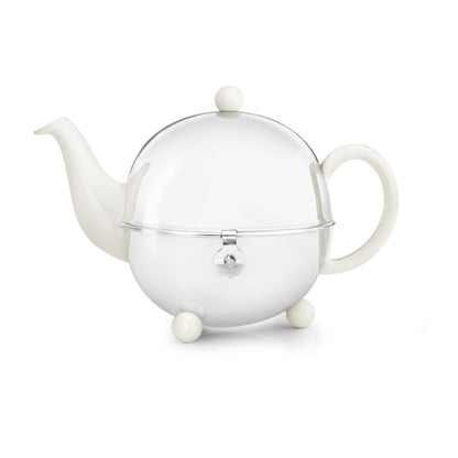 Bredemeijer Cosy Teekanne 0.9L Weiss – Mit Edelstahl Isoliert. Weisse Teekanne, isoliert mit Edelstahl zum Aufbrühen und langen Warmhalten von Tee.