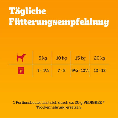 Pedigree Dogcare Hundefutter Chunks in Sosse Adult 84 x 100 g