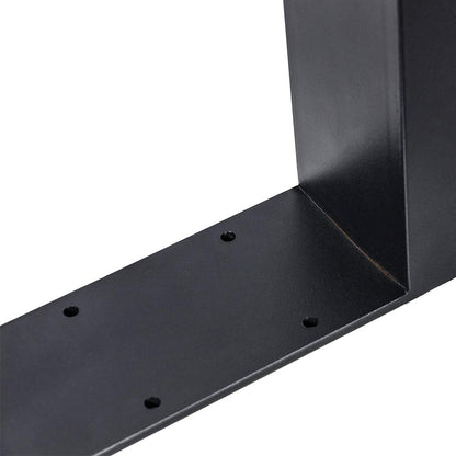 Melko Tischkufen 2er-Set Stahl 90 x 72 cm Tischgestell