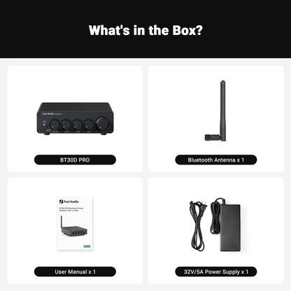 Fosi Audio BT30D Pro Bluetooth HiFi Verstärker 2.1 Kanal