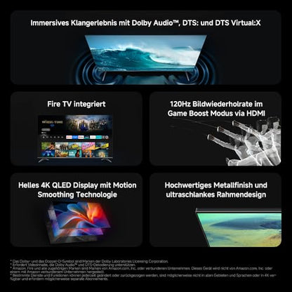 Xiaomi F Pro 55 Zoll 4K UHD QLED Smart TV - Fire TV