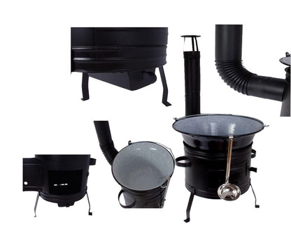 Gulaschkessel Set 30L – Ungarischer Ofen 39