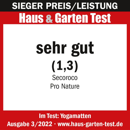 Premium Yogamatte Pro Kork Testsieger - extra gross 200x66 cm