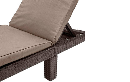 Allibert by Keter Daytona Deluxe Sonnenliege Braun inkl. Auflage