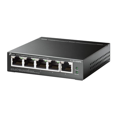 TP-Link TL-SG105MPE 5 Port Managed PoE Switch - 120W Schwarz