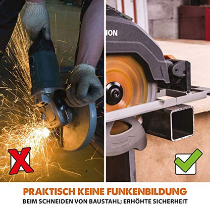 Evolution R185CCSX Handkreissäge inkl. Führungsschiene