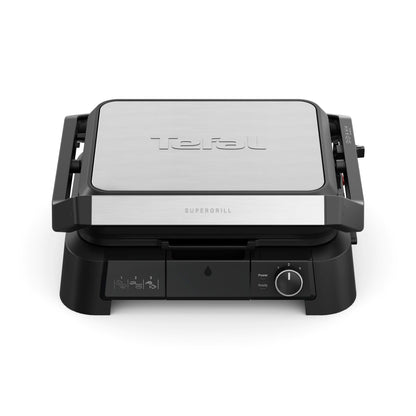 Tefal SuperGrill 3in1 Kontaktgrill - Schwarz Silber GC510DE0