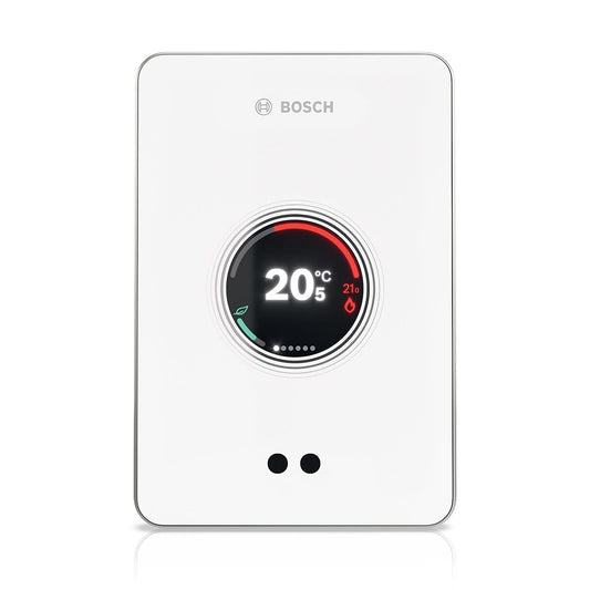 Bosch CT200 EasyControl Smart Climate Control - Weiss: Weißes, rechteckiges Gerät. Intelligente Heizungssteuerung.
