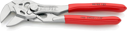 KNIPEX Mini-Zangenschlüssel 86 03 125 SB, verchromt, 125 mm