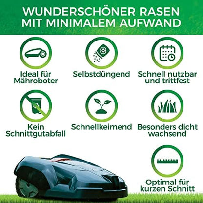 Natureflow Mähroboter Rasensamen 10kg schnellkeimend