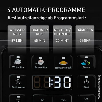 Panasonic SR-DA152KXE Reiskocher mit Dampfgarer - Schwarz