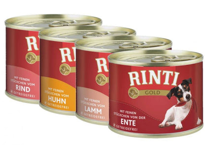 Rinti Gold Multipack Nassfutter 48 x 185g Fleisch-Mix