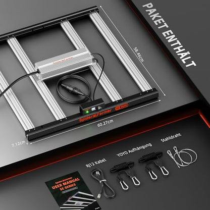 Spider Farmer SE3000 Vollspektrum LED Grow Lampe 300W