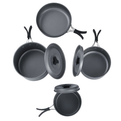 yourGEAR Ranger V Camping Kochgeschirr Set 7-teilig für 4-5 Personen