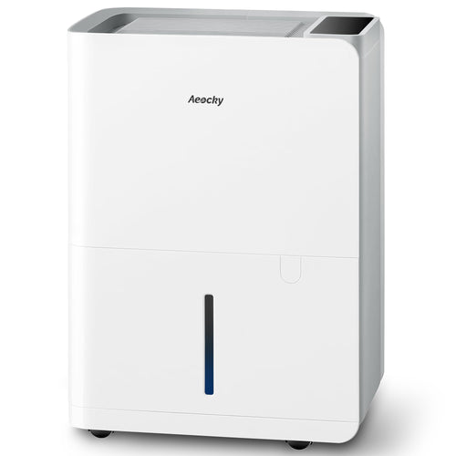 AEOCKY Boreas Luftentfeuchter elektrisch 25 L/Tag mit Ablaufschlauch, Tragegriff und Rollen
