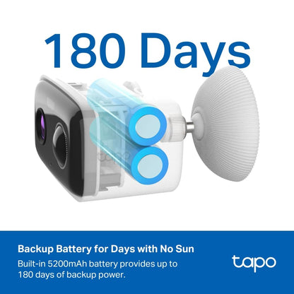 Tapo C400 KIT Solar Überwachungskamera mit 1080p und Farbnachtsicht
