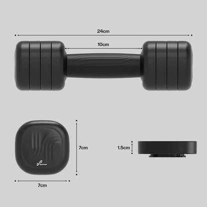 Sportneer Verstellbare Hanteln Set, 4-in-1 Kurzhanteln je 1–2,5 kg