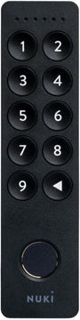 Nuki Keypad 2 Tür Zugangssystem - Code & Fingerprint. Dunkles Keypad zur Türöffnung per Code oder Fingerprint-Scan.