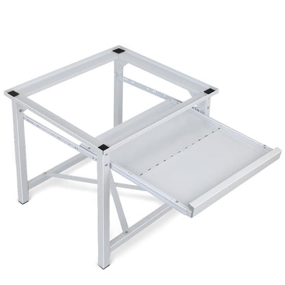 Universal Stahl-Untergestell Waschmaschine mit Auszug - Weiss