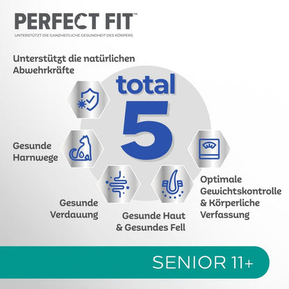 Perfect Fit Katzenfutter Senior 11+ mit Huhn 3x2,8kg