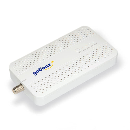 goCoax MA2500D MoCA 2.5 Adapter mit 2,5-GbE-Ethernet-Port, weiss