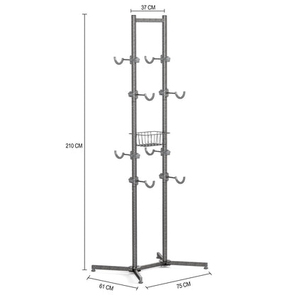CXWXC Fahrradständer Boden Halterung für 4 Fahrräder – bis 70kg