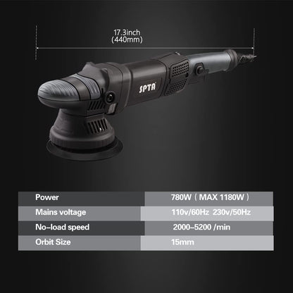 SPTA Exzenter Poliermaschine 780W Set – 125/150mm