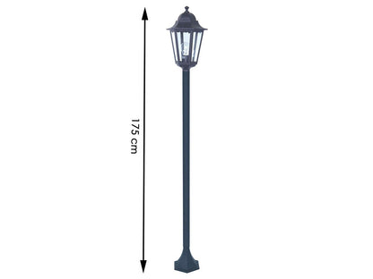 Smartwares Classico Stehleuchte E27 60W Aluminium Glas 170 cm