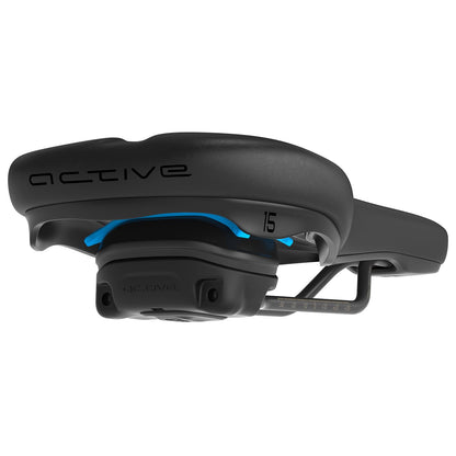 SQlab 602 Ergolux Active 2.1 Trekking & City Fahrradsattel - 15 cm Schwarz