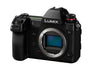 Panasonic DC-S1E-K spiegellose Vollformatkamera Schwarz Gehäuse. Robustes, schwarzes Gehäuse zum Aufnehmen von hochauflösenden Fotos und 4K-Videos.