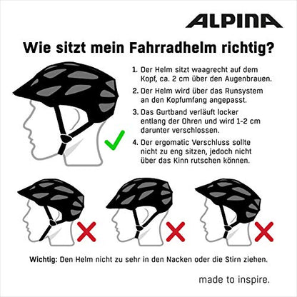 Alpina Altona Fahrradhelm - Black matt 52-57 cm