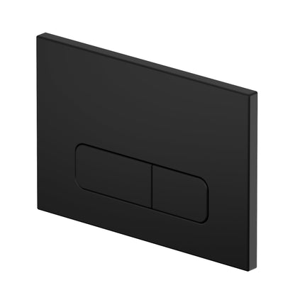 Wunderbad Drückerplatte Kompatibel mit Geberit Duofix Sigma/Delta/Basic, Betätigungsplatte für 2-Mengen-Spülung (Schwarz Matt)
