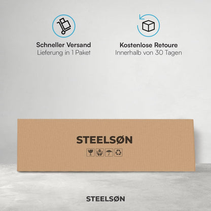 STEELSØN Kestria Gelenkarmmarkise 400x250 cm mit Kurbel, Anthrazit