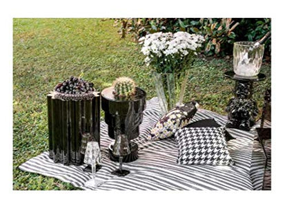 Kartell 885309 Hocker, schwarzer Kunststoff - 35x35x46 cm